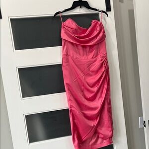 Jamila satin corset dress